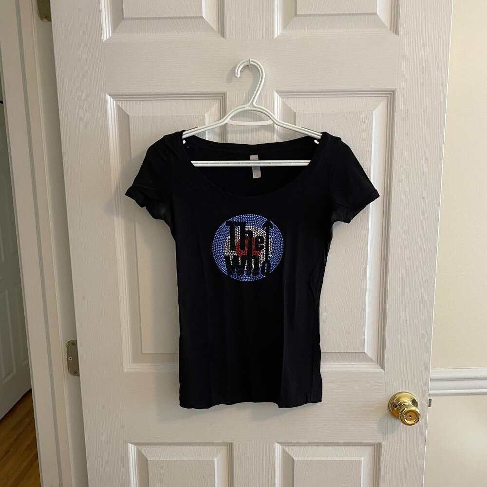 NEXT LEVEL APPAREL Black Bodycon The Who Band Short Sleeve T Shirt Size S